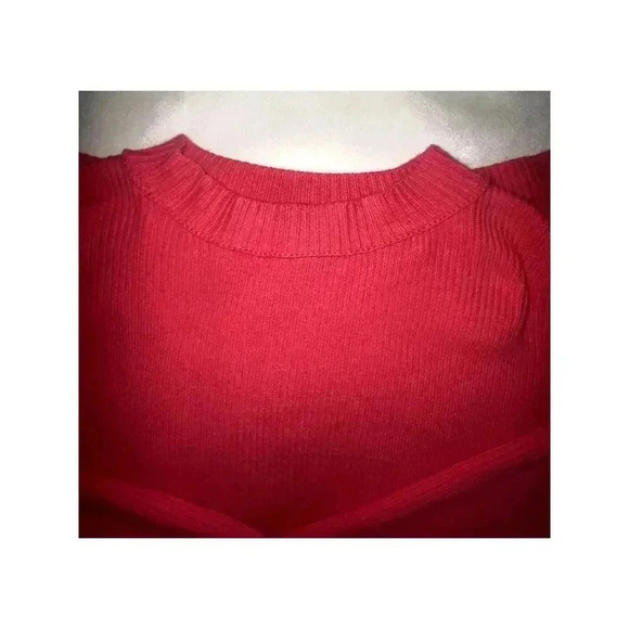 NWOT By Together Womens Pink Balloon Sleeve Oversized Crewneck Pullover Sweater - Picture 5 of 11